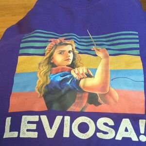 Gildan Purple Leviosa Hermione Harry Potter Leviosa Rosie Riveter Sweatshirt